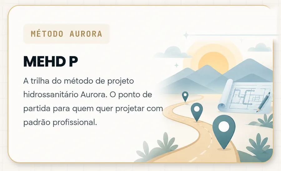 MEHD P · trilha do método de projeto hidrossanitário Aurora