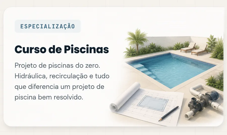 Curso de Piscinas · projeto de piscinas do zero