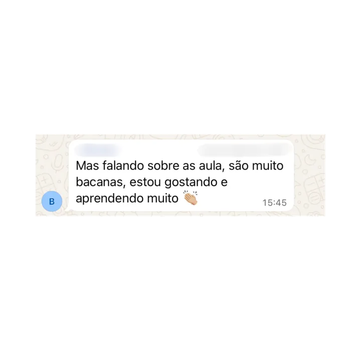 Depoimento de aluno
