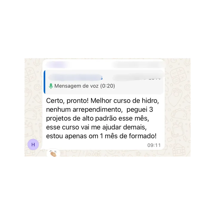 Depoimento de aluno